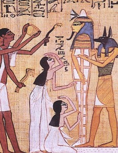 The Big Wailing Woman and the Little Wailing Woman lament the Osiris