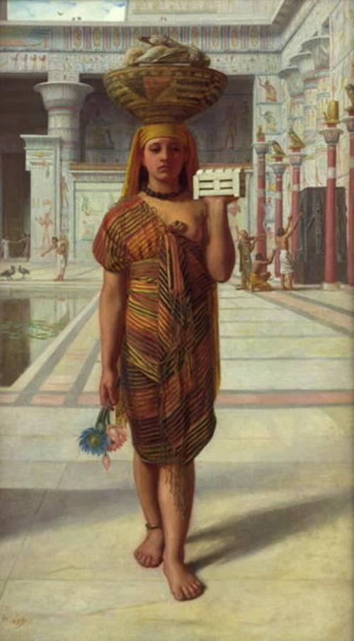 "Offering to Isis" by Sir Edward john Poynter, 1866; perhaps she has myrrh in that little container?