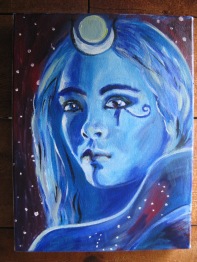 A lovely painting of a lunar Isis by artist Katana Leigh. Visit her site here. 