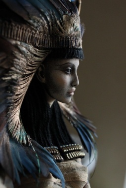 A stunning modern Nephthys by—appropriately—a pair of artist sisters, Katya and Lena Popovy, dollmakers