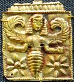 Greek Bee Goddess...in what looks like an Egyptian nemyss