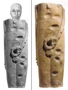 The so-called Colossus of Koptos...a predynastic form of Min