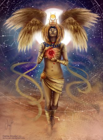 I very much like this Cosmic Isis by artist Dahlia Khodur. Here's a link to her FB page.