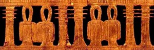 The Tiet and the Djed, symbols of Isis and Osiris