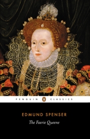 Queen Elizabeth I of England on the cover of The Faerie Queene